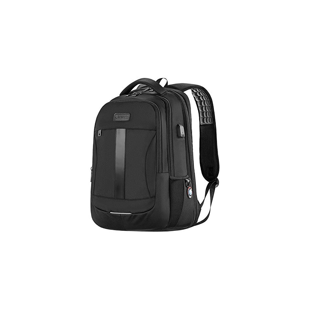 Sosoon Laptop Backpack, Anti-Theft Business Travel Work Computer Rucksack With Usb Charging Port, Large Lightweight College High School Bag For Boy Men Women