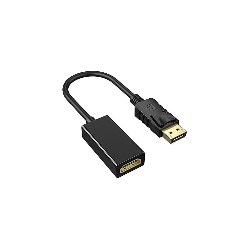 Ablewe Displayport To Hdmi Adapter, 1080P@60Hz High Resolution Dp(Displayport) Male To Hdmi Female High Speed Transmission Video Audio Converter For