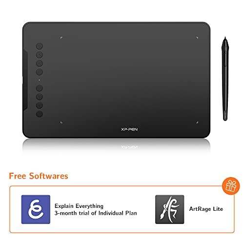 XP-PEN Deco01 V2 Graphics Drawing Tablets with Battery-free Stylus Supports Windows, Mac, Android & Chorme OS 1