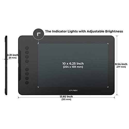 XP-PEN Deco01 V2 Graphics Drawing Tablets with Battery-free Stylus Supports Windows, Mac, Android & Chorme OS 2