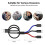 Multi Charger Cable 3 in 1 Charging Cable [1.2M] Multiple USB Cable Nylon Multi Lead with iP Micro USB Type C Connector for iPhone 11 12 XR 10, 7