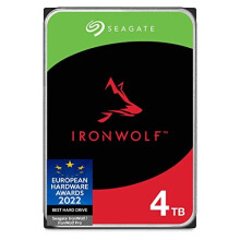 Seagate IronWolf, 4TB, NAS, Internal Hard Drive, CMR 3.5 Inch, SATA, 6GB/s, 5,400 RPM, 256 MB Cache, for RAID Network Attached Storage, 3 year Rescue