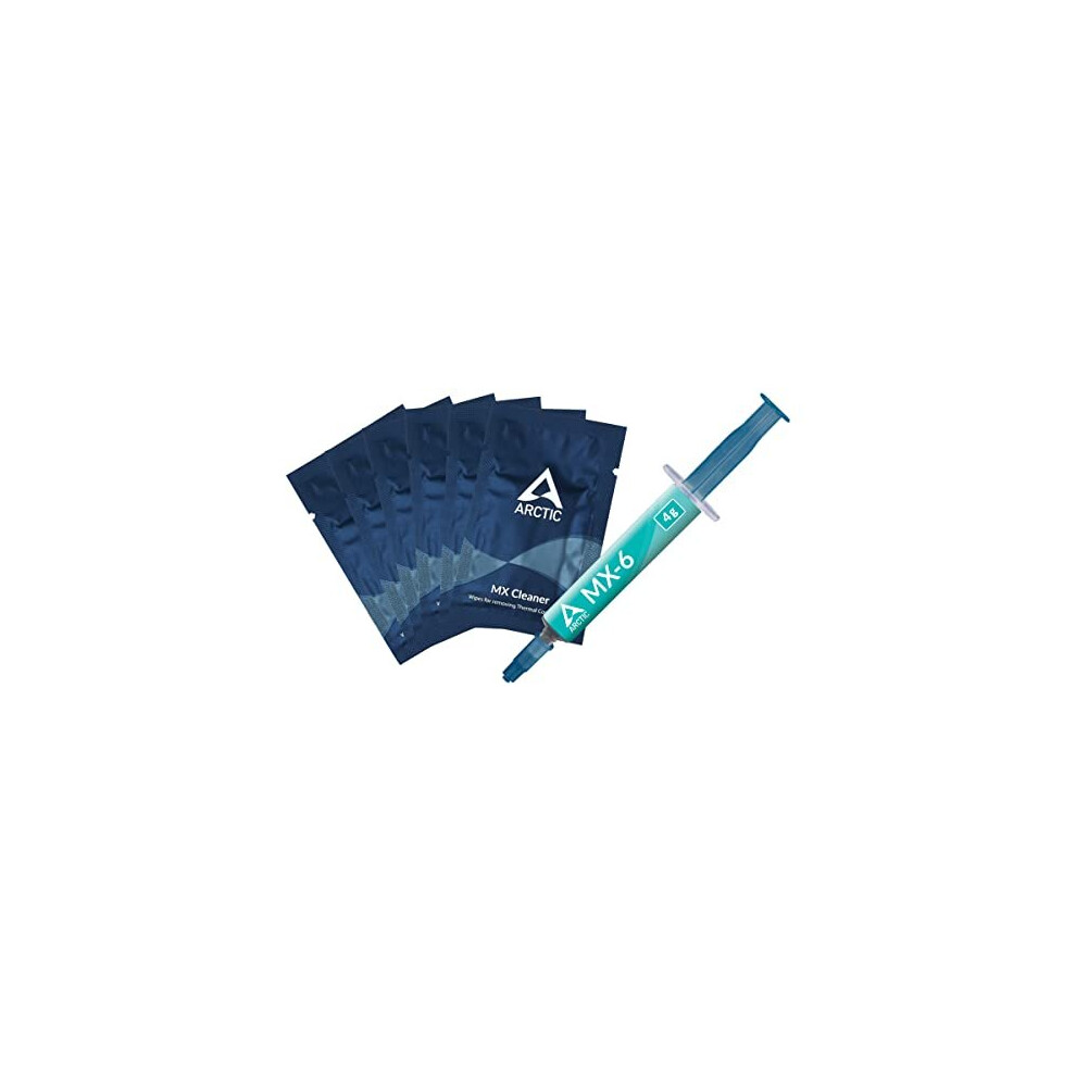 ARCTIC MX-6 (4 g, incl. 6 MX Cleaner) - Ultimate Performance Thermal Paste for CPU, consoles, graphics cards, laptops, very high thermal conductivity,