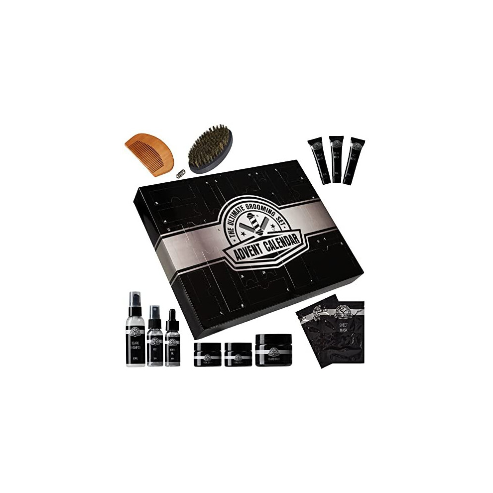 KreativeKraft Advent Calendar for Men 2022, Beard Grooming Kit Mens Toiletries