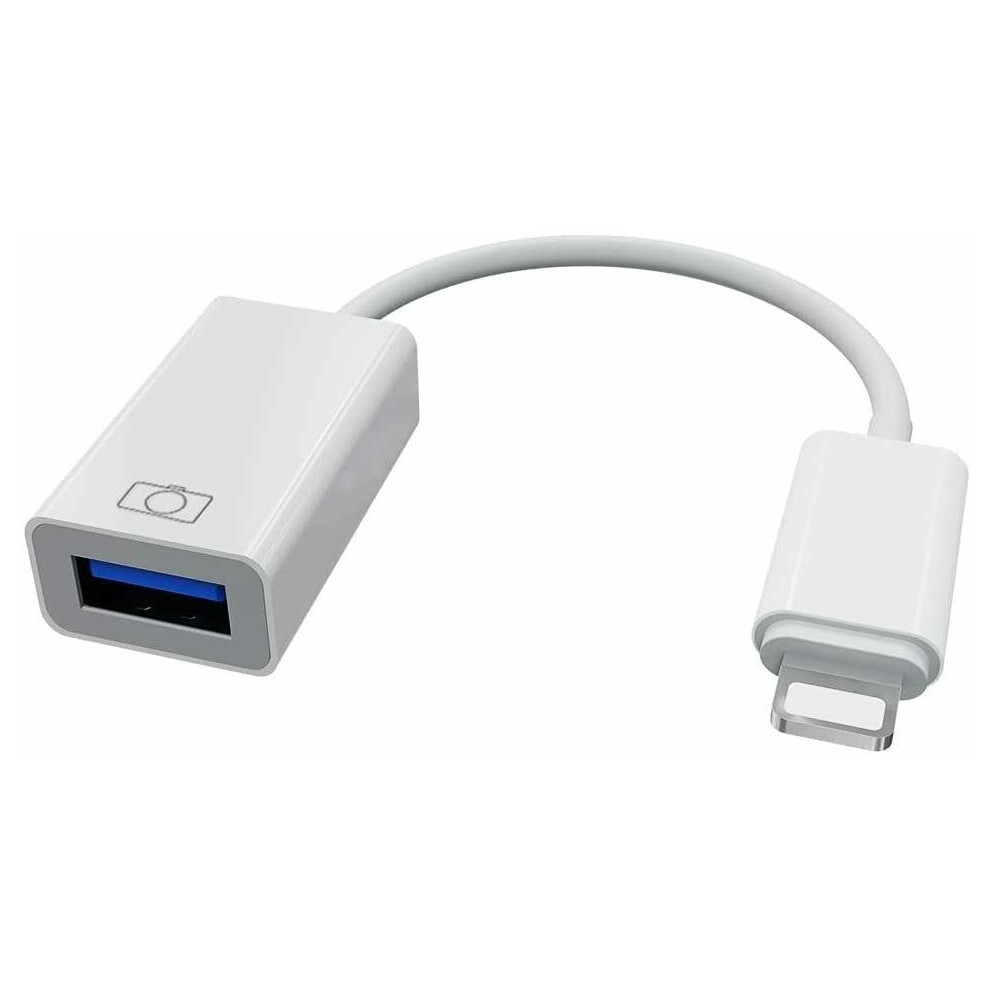 Multibao USB 3.0 to 8 pin iPhone OTG Adapter Cable IOS15 For all iPad Air iPhone Camera Supports Connect Card Reader, Keyboard, Mouse, USB Flash
