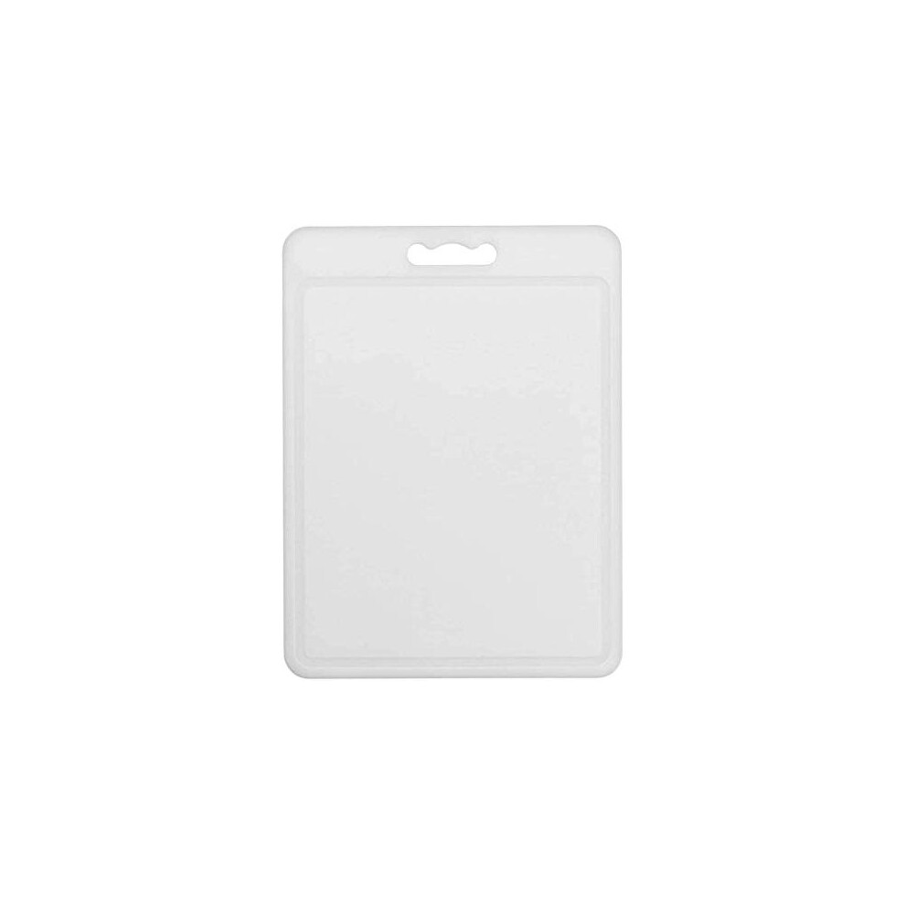 Chef Aid Large White Poly Chopping Board, multipurpose anti-slip surface, easy clean and dishwasher safe with handle, 40 x 30cm, Other colour options