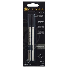 Cross 8523-2 Original Refill for Rollerball Gel Ink Cartridges, Compatible with a variety of Cross Rollerball Gel Pens, Black, (Pack of 2)