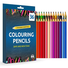 36 SOL Colouring Pencils for Adults and Children | Coloured Pencils for Children Art & Craft Supplies |Pencil Crayons in 20 Assorted Pencil Colours |