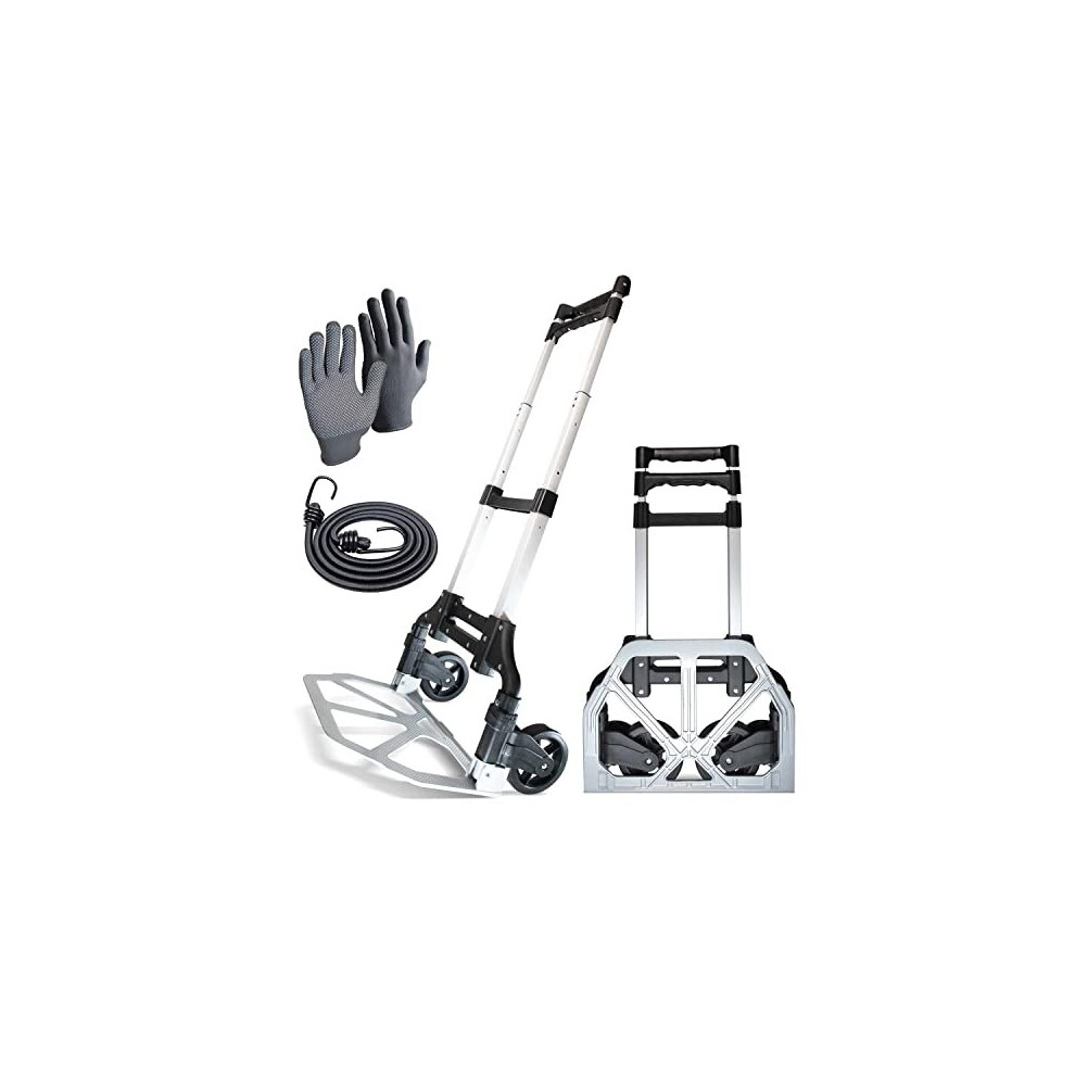 Wmr Heavy Duty Folding Hand Truck Aluminium Trolley Multi Purpose Barrow Sack Hand Truck 80Kg / 176Lb Load Capacity 5065007985069