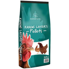 Copdock Mill Range Layers Pellets, 20kg Bag– Poultry Food for Chickens and Adult and Laying Poultry, Ducks, Geese, Bantams – 17% Protein –