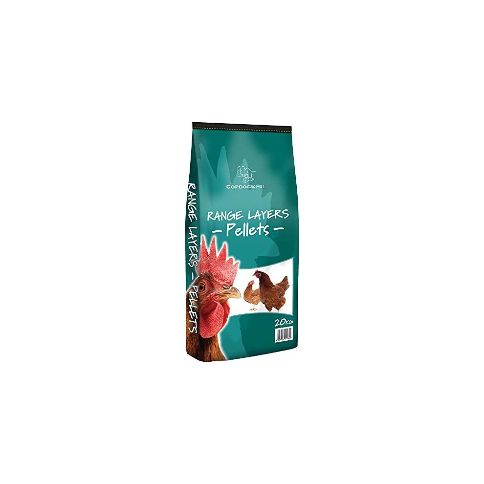 Copdock Mill Range Layers Pellets, 20Kg Bag– Poultry Food For Chickens And Adult And Laying Poultry, Ducks, Geese, Bantams – 17% Protein –
