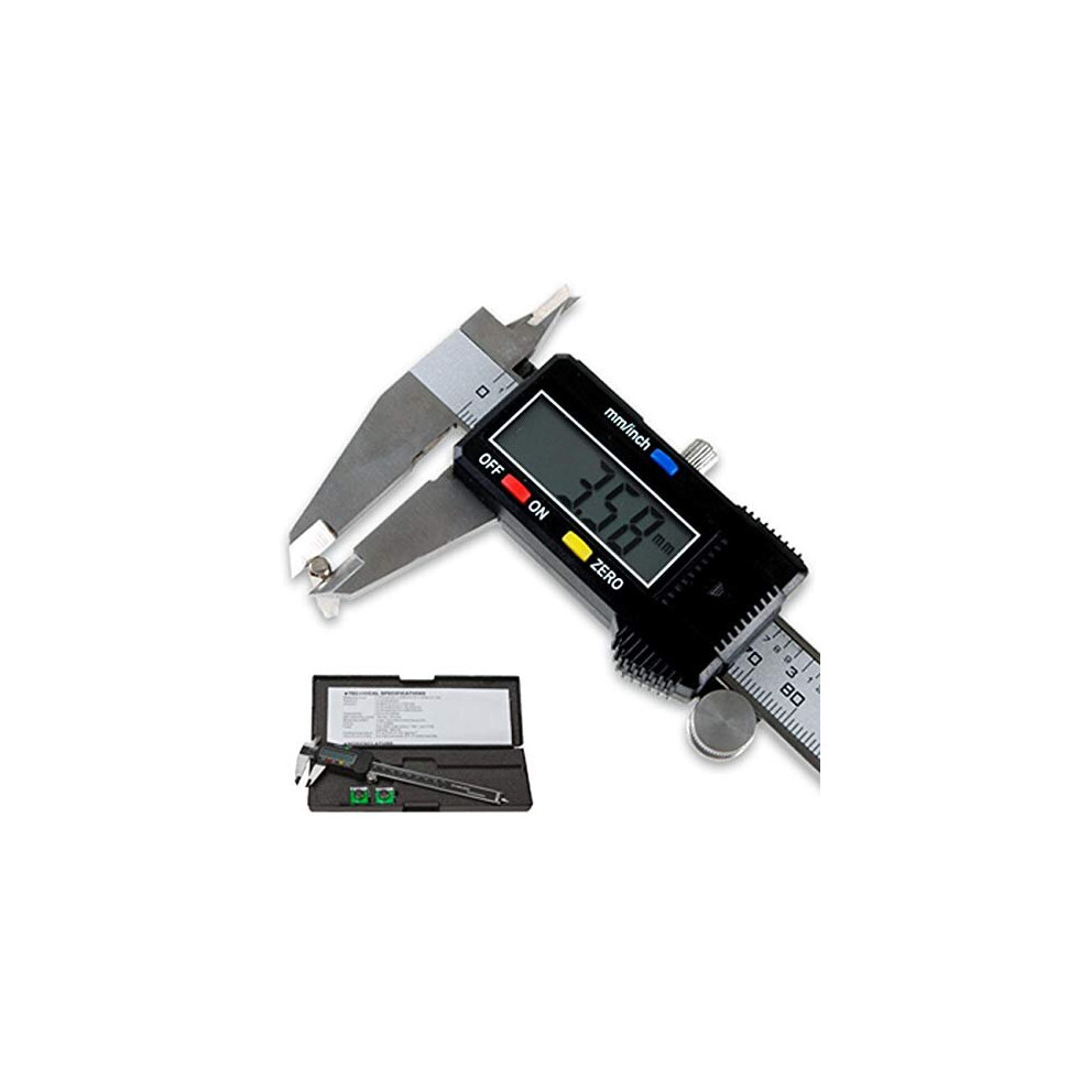 Digital Micrometer - Digital Caliper Vernier Electronic Gauge Tool - LCD Display, 150mm