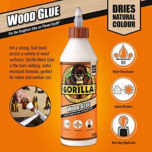Gorilla Gorilla Wood Glue 236ml (Pack of 2) 2
