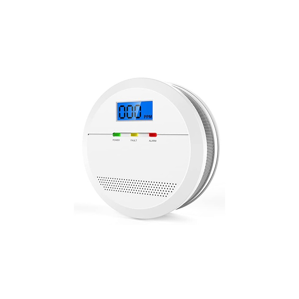 CPVAN Wireless Carbon Monoxide Detector with Digital Display, Carbon Monoxide Alarms for Home Safety, CO Alarm with 7 Years Sensor Life, EN 50291,