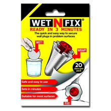 WETNFIX (20 Discs) - Fixing Wall Plugs Fast! No Need to Fill or redrill. Free UK delivery