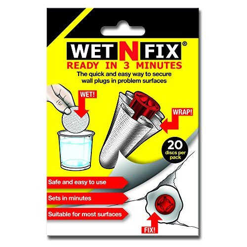 WETNFIX (20 Discs) - Fixing Wall Plugs Fast! No Need to Fill or redrill. Free UK delivery