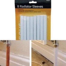 blackspur 5 X Radiator pipe covers sleeves white 15mm - 8 pack