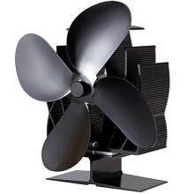 Wood Stove Fan 4 Blades Silent Operation for Wood/Log Burner/Fireplace