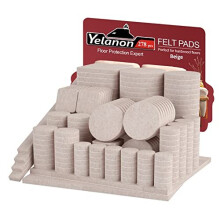 Felt Furniture Pads -278 Pcs Furniture Pads Self Adhesive, Cuttable Felt Chair Pads, Anti Scratch Floor Protectors for Furniture Feet Chair Legs,