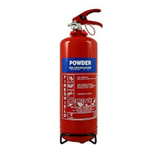 FireShield PRO 2kg ABC Dry Powder Extinguisher with Bracket – Home, Car, Caravan & Boat; Class A, B & C + Electrical Fires; BS EN3 CE Certified