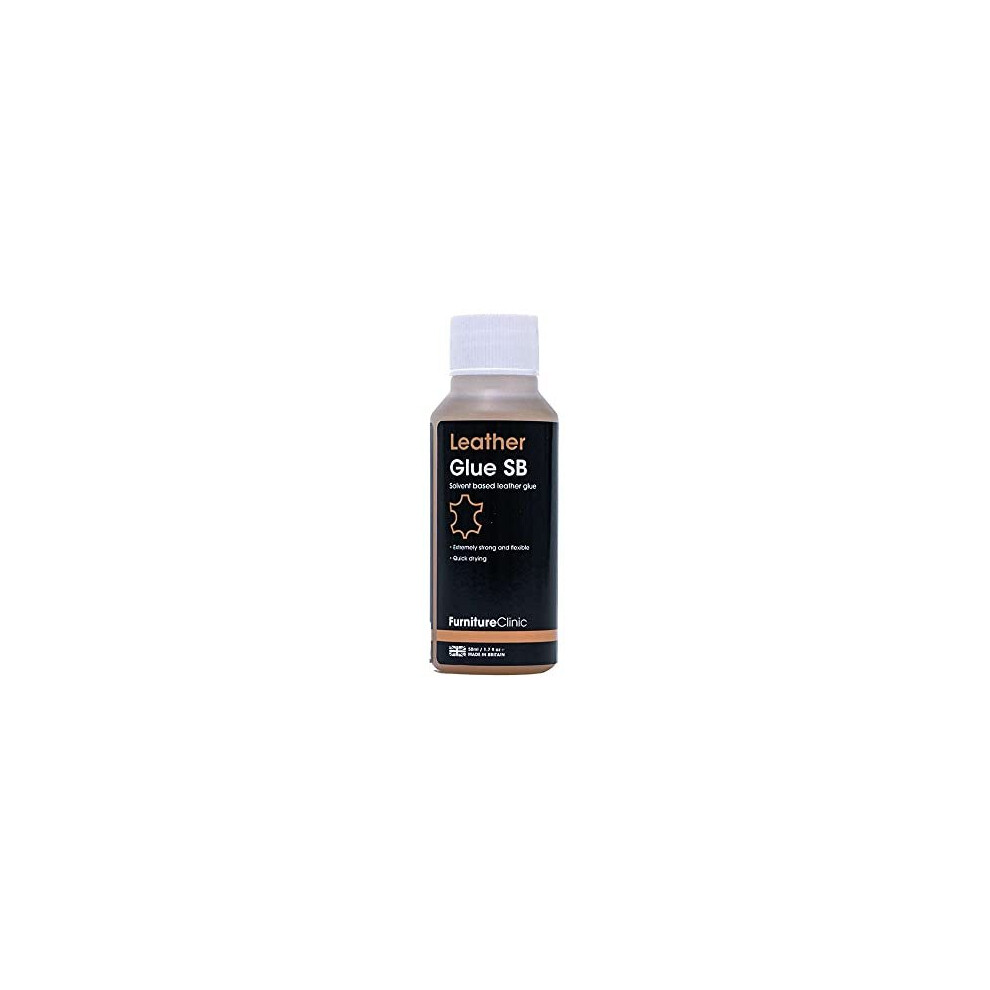 Furniture Clinic Leather Glue - Solvent Based – Professional Strength – Strong, Quick Drying & Very Flexible - Used For Repairing Leather & Vinyl.