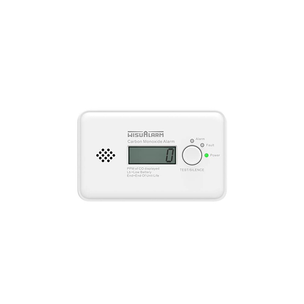 Carbon Monoxide Detector, 10 Years Battery Carbon Monoxide Alarm, Co Alarm With Lcd Display And Test/Silence Button Conforms To En50291 Standard - Image 3