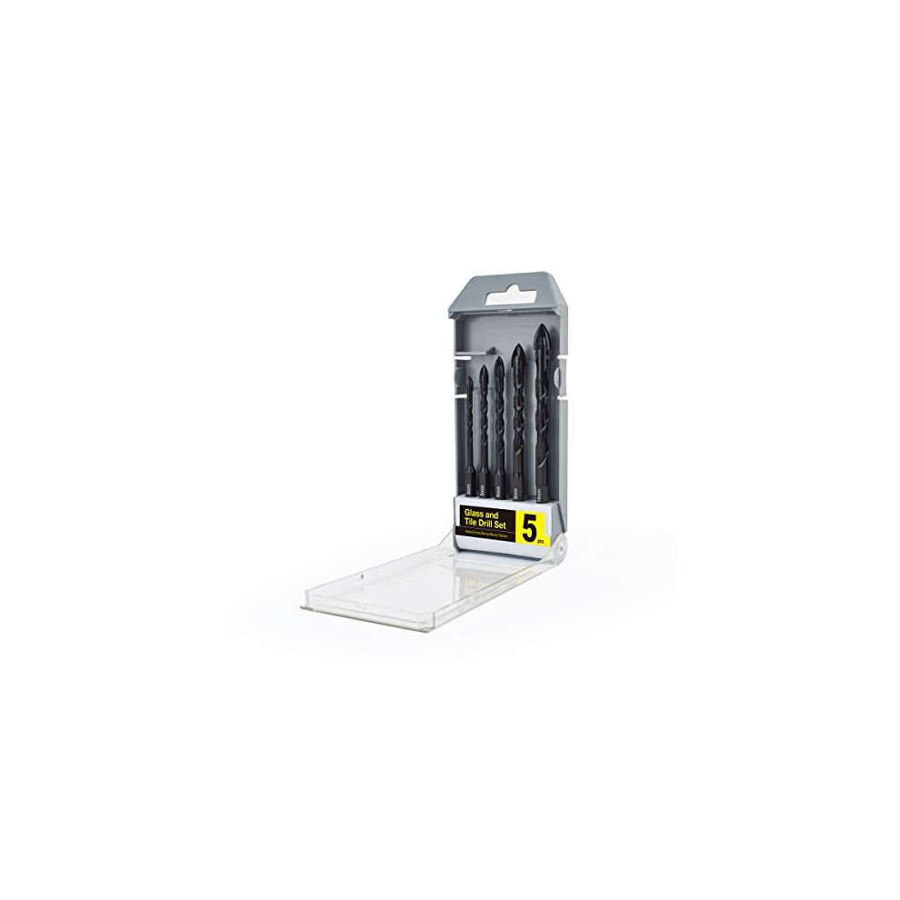 Gunpla 5 Pieces Drill Bits 4Mm, 5Mm, 6Mm, 8Mm, 10Mm Glass Tile Concrete Brick Plastic Bits For Drilling Ceramic Brick Marble Wood Tungsten Carbide 721927249517