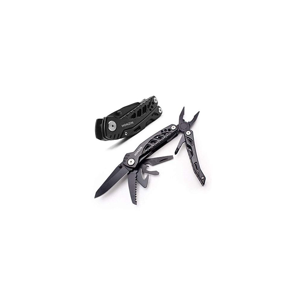 HONZIN Multi Tool Pliers Set,Foldable Pliers Stainless Steel Multitool with Nylon Pouch Ideal Pocket Tool for Outdoor