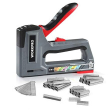WORKPRO 6-in-1 Heavy Duty Staple Gun with 4000 Staples, Manual Nail Gun/Brad Nailer, Adjustable Force for Upholstery, Repair & DIY