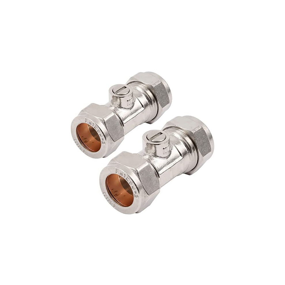 2 X 15Mm Isolation Valves Reeds Wras Approved 758763852113