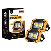 Hybrid Minds | 2 Pack | Work Lights Portable Rechargeable, Flood Lights Outdoor, Rechargeable Work Light, Loft Light, LED Work Light, Garage Light