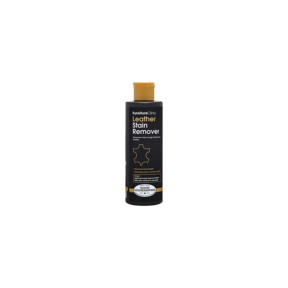 Furniture Clinic Leather Stain Remover 250ml - Helps to Remove Stubborn Stains Such As Dye Transfer, Paint & Food Spills From Leather Sofas, Chairs,