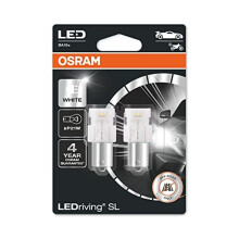 OSRAM LEDriving SL, P21W, White 6000K, LED signal lamps, Off-road only, non ECE, Double Blister