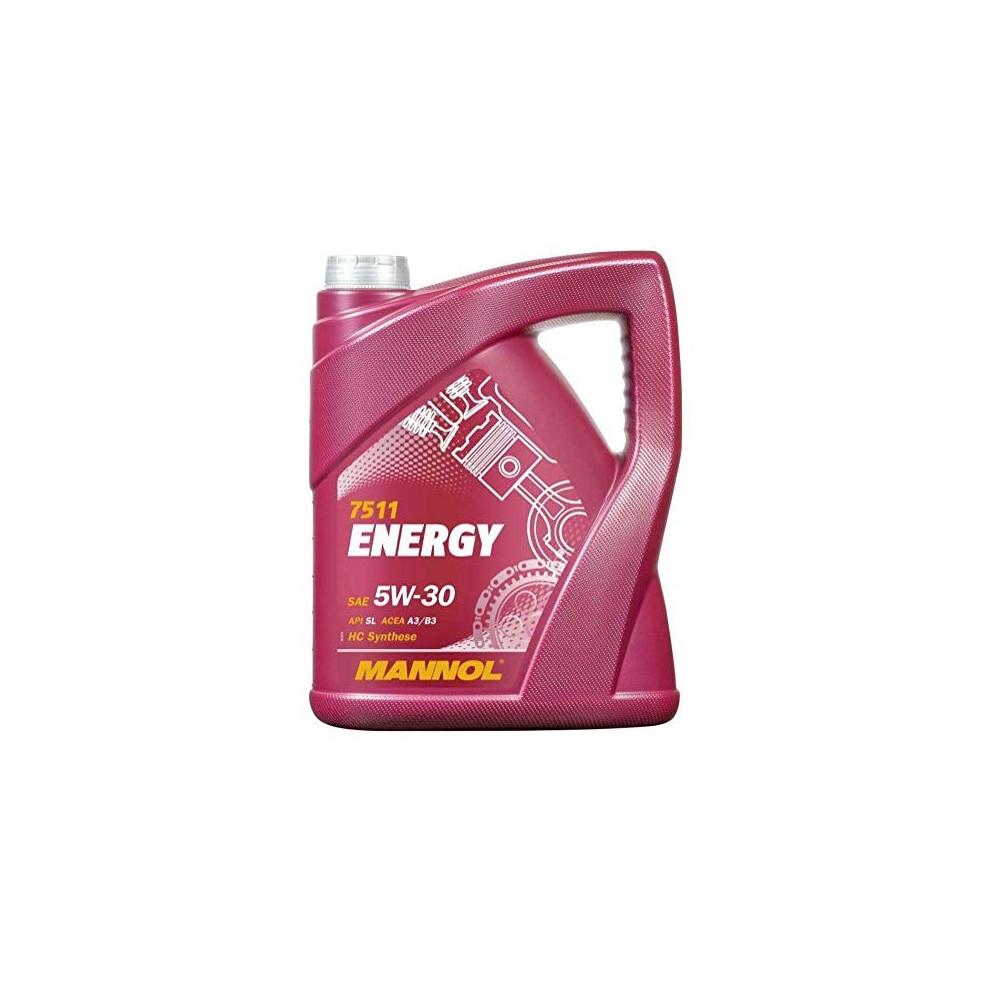 RS Mannol Energy 5W30 A3/B3 Fully Synthetic Engine Oil, WSS-M2C913-B, 5 ...