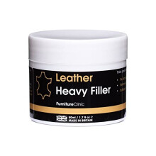 Leather Repair Filler: For Filling Holes, Scuffs, Scratches, Cracking Etc (Black, 50ml)