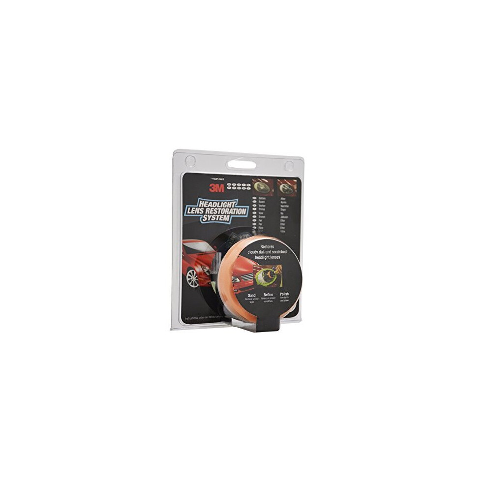 3M 39073 Headlight Lens Restoration Kit To Restore Dull/Faded/Discoloured Headlights