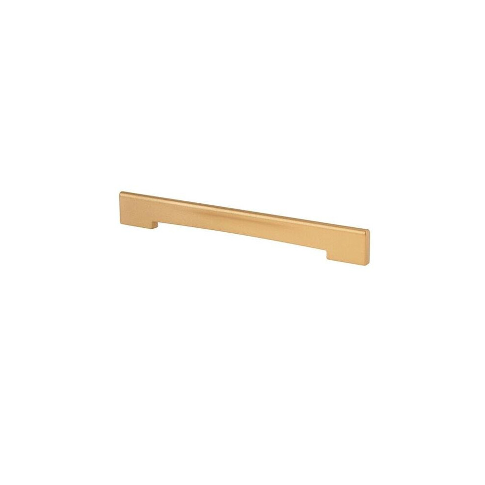 160 - 192 Mm Medium Profile Cabinet Pull - Matte Brass 758218070277