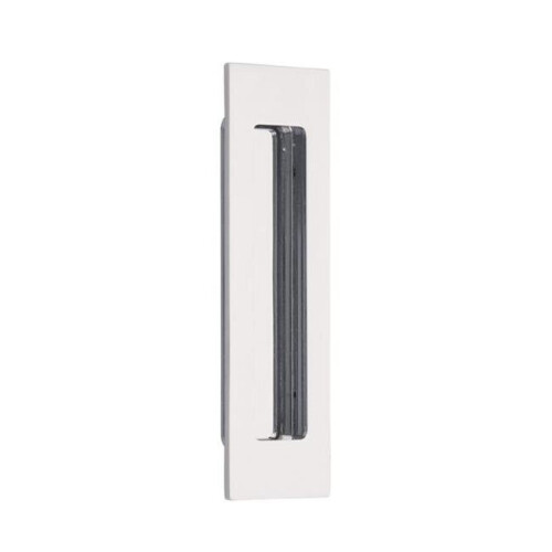 6 in. Modern Rectangular Flush Pull, Bright Chrome