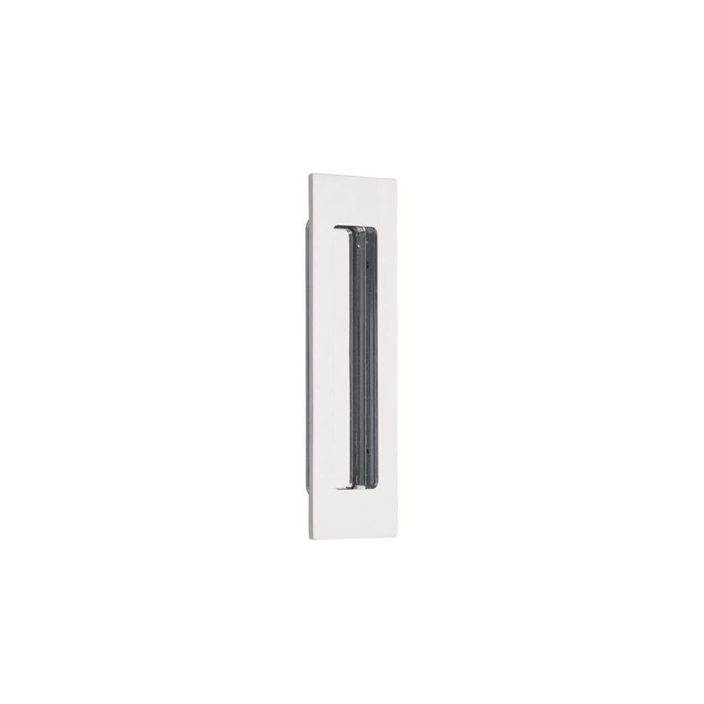 6 In. Modern Rectangular Flush Pull, Bright Chrome 758218065785
