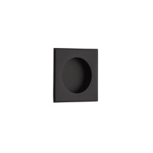 Square Flush Pull, Flat Black