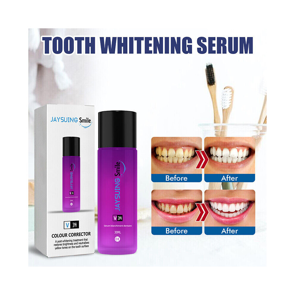 V34 Colour Corrector Serum Stain Removal Teeth Whitening Essence Oral