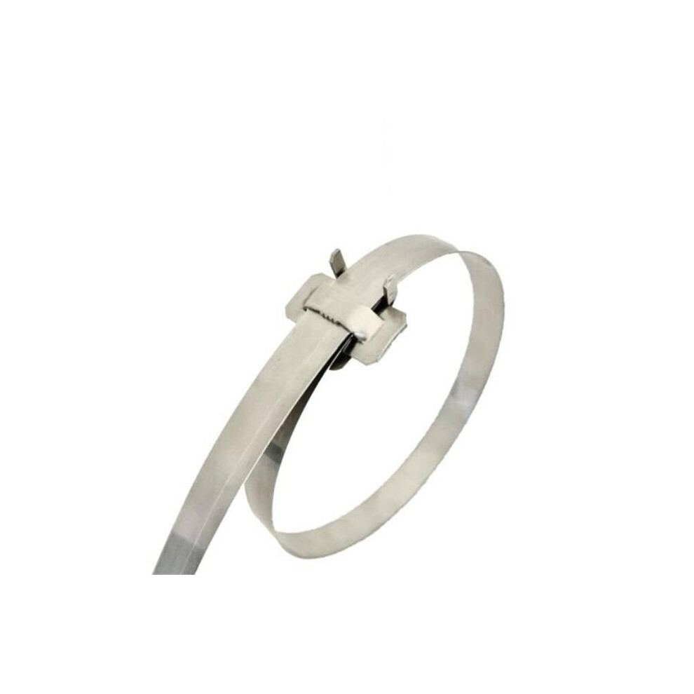 Fechometal USA CRP3081271219N 0.5 x 0.030 x 48 in. Stainless Steel 304 Fast Band with Ear-Lokt Buckle, 25 Per Box-image-OPC-PB7RYJ5-NEW