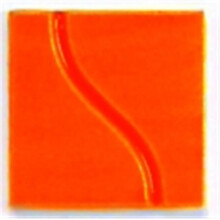 True Flow Lead-Free Non-Toxic Gloss Glaze, 1 Pint, Bright Orange