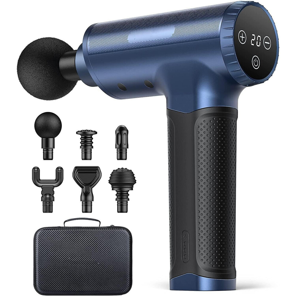 Blue (Blue) Gym Massage Gun Pain Relief Muscle Relaxation Massager Adjustable Speed