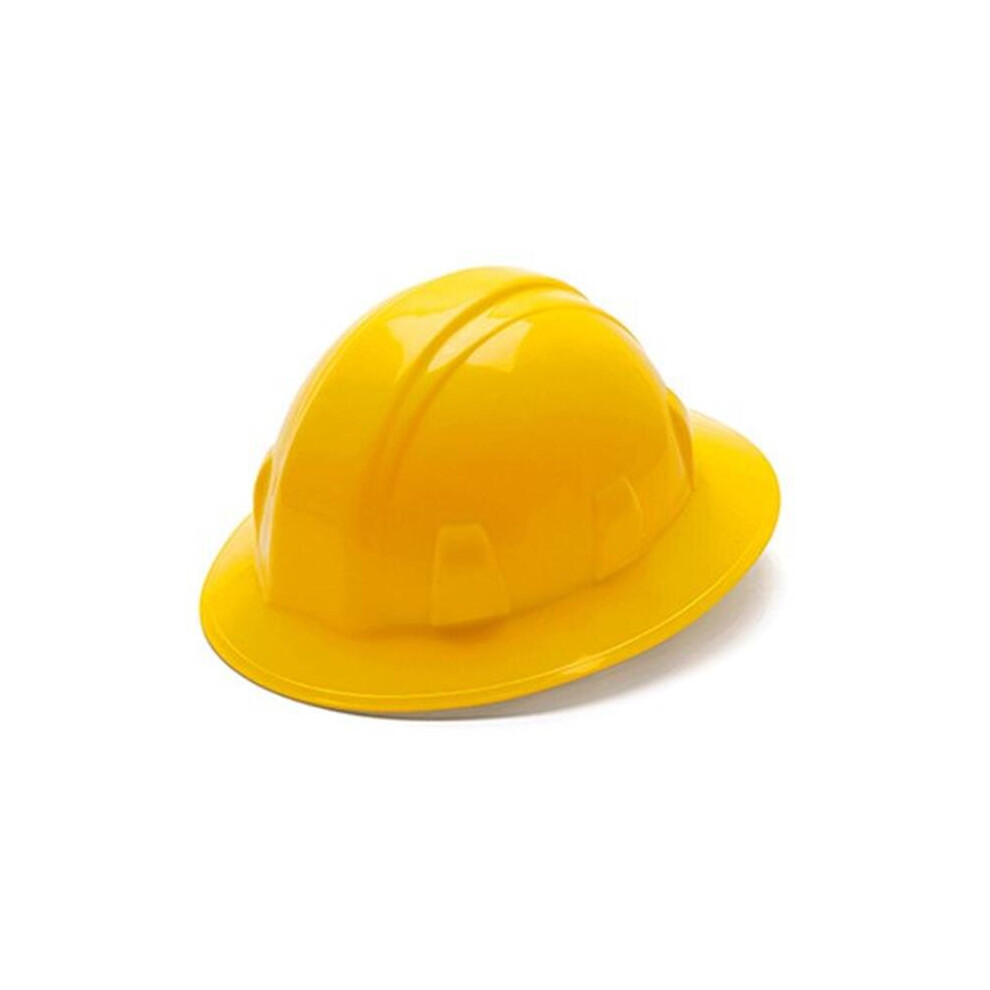 Truguard Full Brim 4 Point Ratchet Hard Hat, Yellow 758218077740