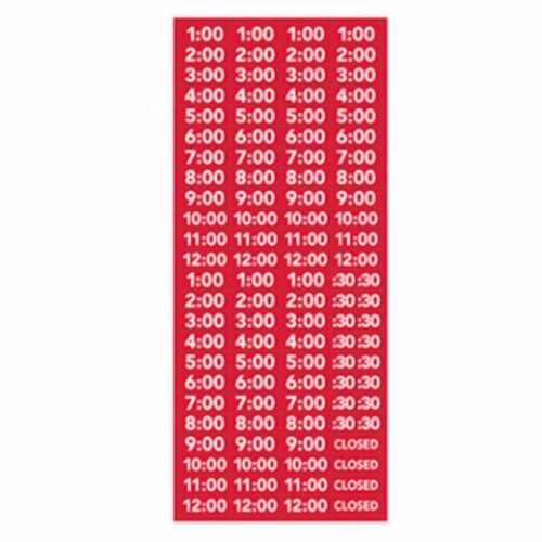 Individual Hours Snipe Sign