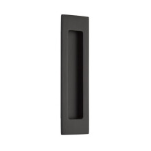 7 in. Modern Rectangular Flush Pull, Flat Black