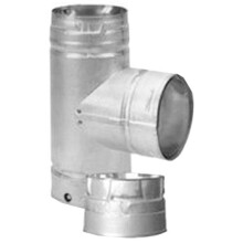 4PVL-TR 4 in. Pellet Vent Clean Out Tee