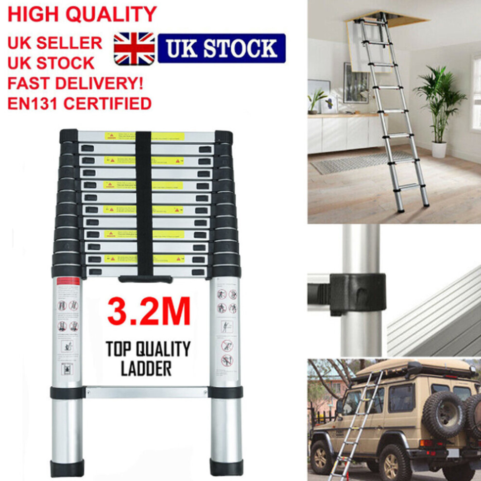 3.2M Multi-Purpose Telescopic Ladder Portable Extension Ladder 973292227038