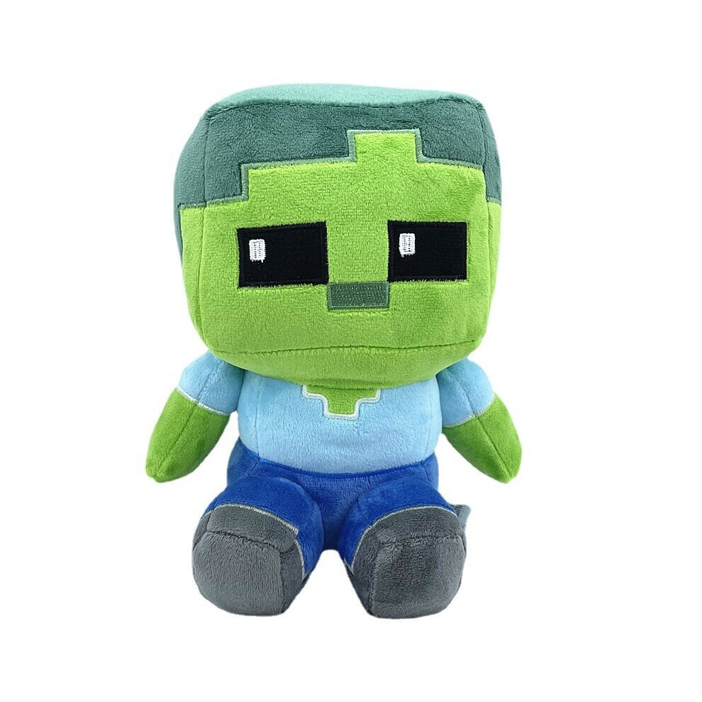 Minecraft Plush Toy Children's Doll Sitting Zombie 26cm